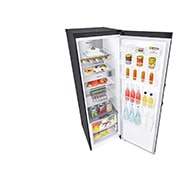 LG Réfrigérateur 386 L LinearCooling™ avec finition en acier inoxydable, Vue de droite en haut, ouvert, GLM71MCCSF, thumbnail 12