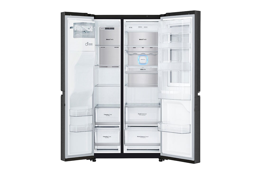 LG Knock. Knock. Keep it cool! | InstaView™ Door-in-Door™ | 625L capacité | Réfrigérateur américain | DoorCooling+™ | Total No Frost, GSX960MCCE, GSX960MCCE, thumbnail 6