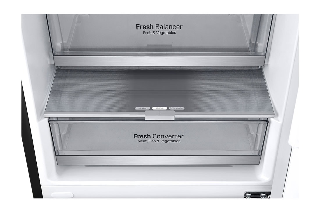 LG Door Cooling+: Un refroidissement jusqu’à 32% plus rapide et plus uniforme  | Capacité 384L | Total No Frost | Compresseur Smart Inverter | Grande capacité | 35dB – réfrigérateur le plus silencieux , GBB72MCUGN, thumbnail 7