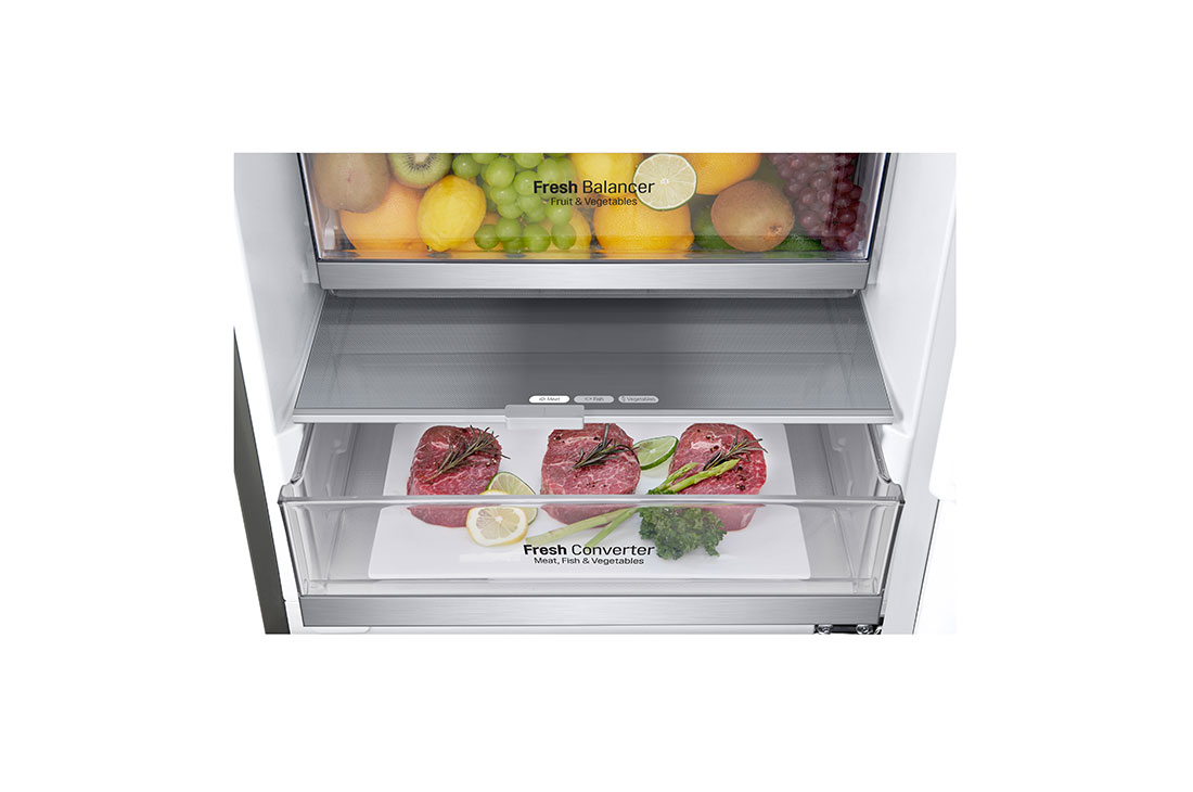 LG  Door Cooling+ - La fraîcheur partout | 341L capacité | Compresseur Smart Inverter, GBB71PZVGN, GBB71PZVGN, thumbnail 8