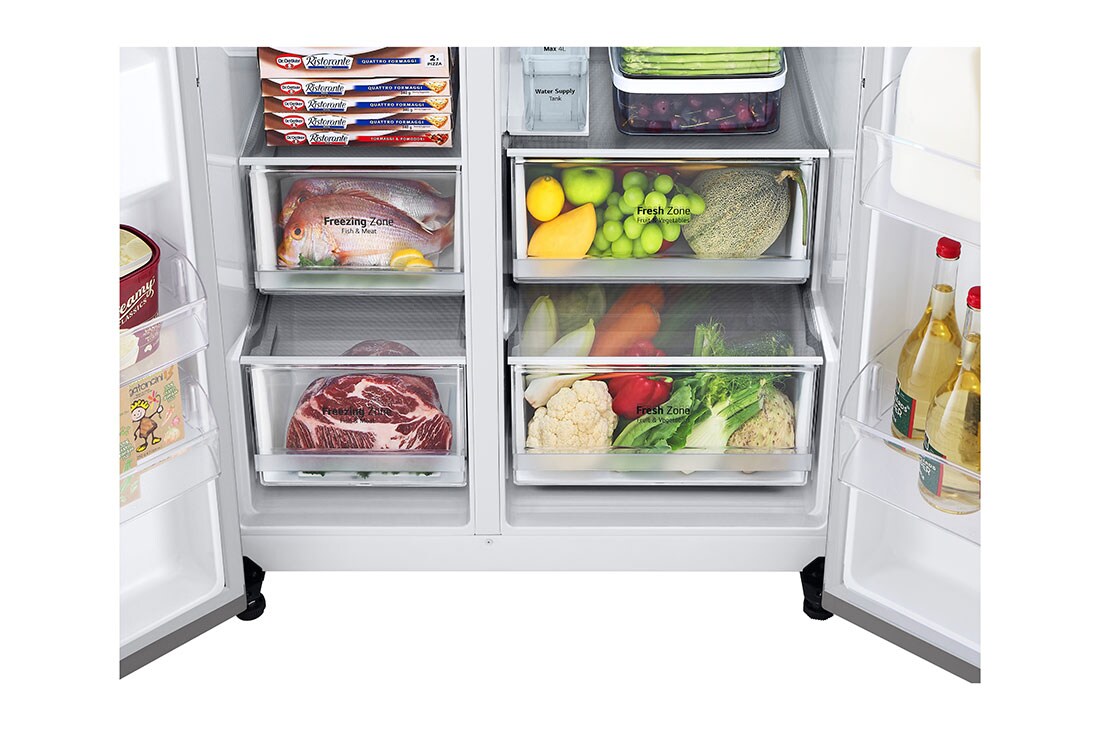 LG Door-in-Door® | 635L capacité |Total No Frost | Compresseur Linéare Inverter, vue du tiroir, GSJV71PZTE, thumbnail 7