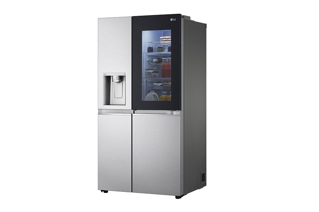 LG 635L capacité | InstaView™ Door-in-Door™ | DoorCooling+™ | Distributeur d'eau et de glaçons avec UVnano™ | Craft Ice™ | Total No Frost | Compresseur Linéare Inverter , Vue de droite, GSXV90BSDE, thumbnail 13