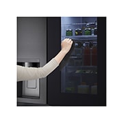 LG 635L capacité | InstaView™ Door-in-Door™ | DoorCooling+™ | Distributeur d'eau et de glaçons avec UVnano™ | Total No Frost | Compresseur Linéare Inverter , vue du distributeur, GSXV90MCAE, thumbnail 7