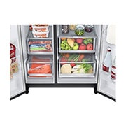 LG 635L capacité | Door-in-Door™ | DoorCooling+™ | Distributeur d'eau et de glaçons avec UVnano™ | Total No Frost |Compresseur Linéare Inverter , vue du tiroir, GSJV90MCAE, thumbnail 6