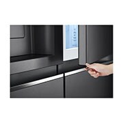 LG 635L capacité | Door-in-Door™ | DoorCooling+™ | Distributeur d'eau et de glaçons avec UVnano™ | Total No Frost |Compresseur Linéare Inverter , vue du bouton caché, GSJV90MCAE, thumbnail 7