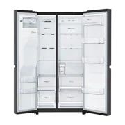 LG 625L contenu | Distributeur d’eau et de glaçons | Moist Balance Crisper™ | Total No Frost | Compresseur Linéare Inverter, ACCÈS RAPIDE, VOIR L’INTÉRIEUR, GSL761MCXV, thumbnail 10