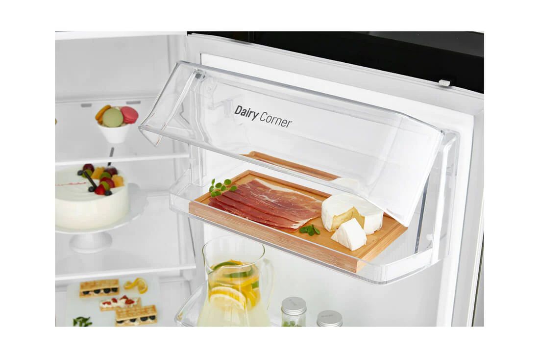 LG 625L contenu | Distributeur d’eau et de glaçons | Moist Balance Crisper™ | Total No Frost | Compresseur Linéare Inverter, ACCÈS RAPIDE, VOIR L’INTÉRIEUR, GSL761MCXV, thumbnail 6