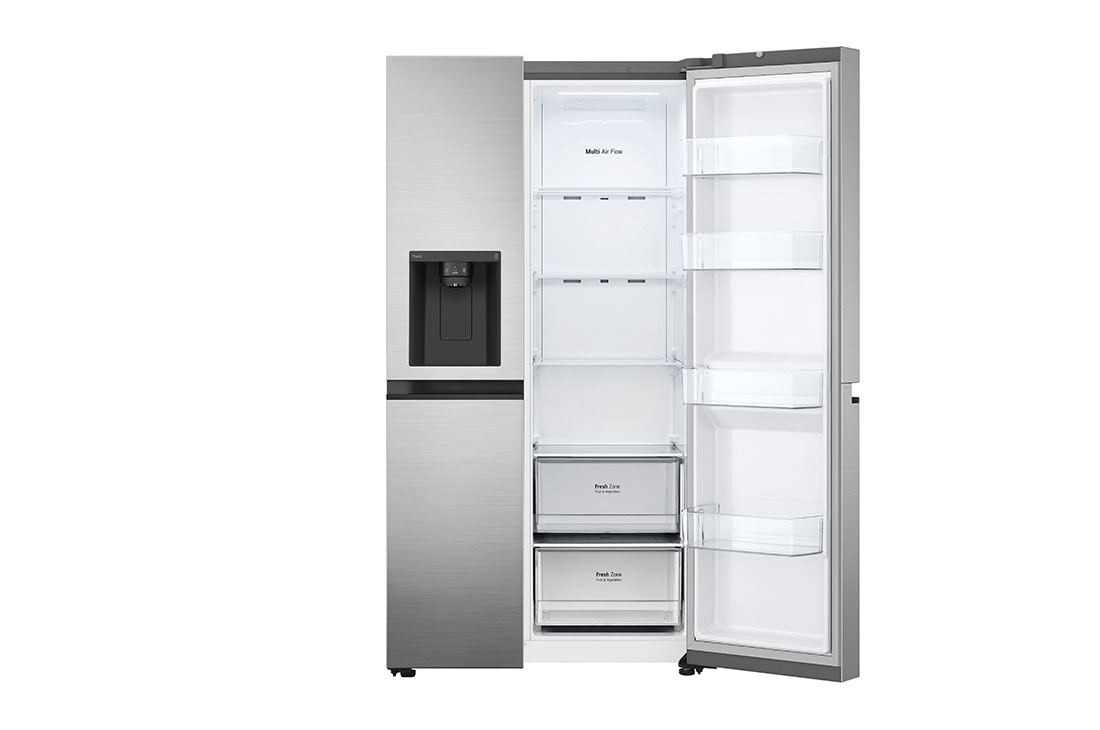 LG 635L capacité | Distributeur d'eau et de glaçons | Total No Frost | Compresseur Smart Inverter , vue distributeur 1, GSLV50PZXM, thumbnail 9