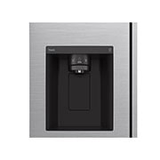LG 635L capacité | Distributeur d'eau et de glaçons | Total No Frost | Compresseur Smart Inverter , Vue de face, ouvert, GSLV50PZXM, thumbnail 5
