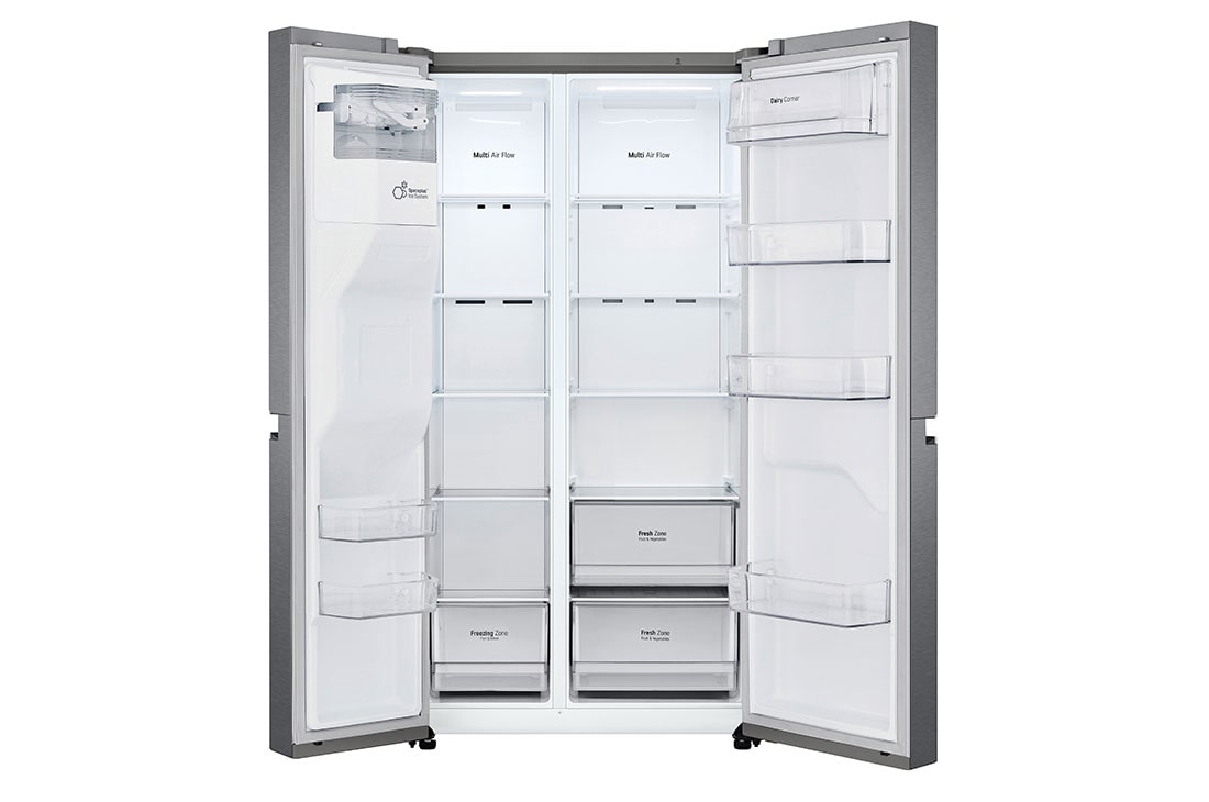 LG 634L capacité | Distributeur d'eau et de glaçons | Total No Frost | Compresseur Smart Inverter , GSLV30DSXM, GSLV30DSXM, thumbnail 3