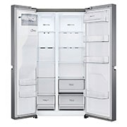 LG 634L capacité | Distributeur d'eau et de glaçons | Total No Frost | Compresseur Smart Inverter , GSLV30DSXM, GSLV30DSXM, thumbnail 3