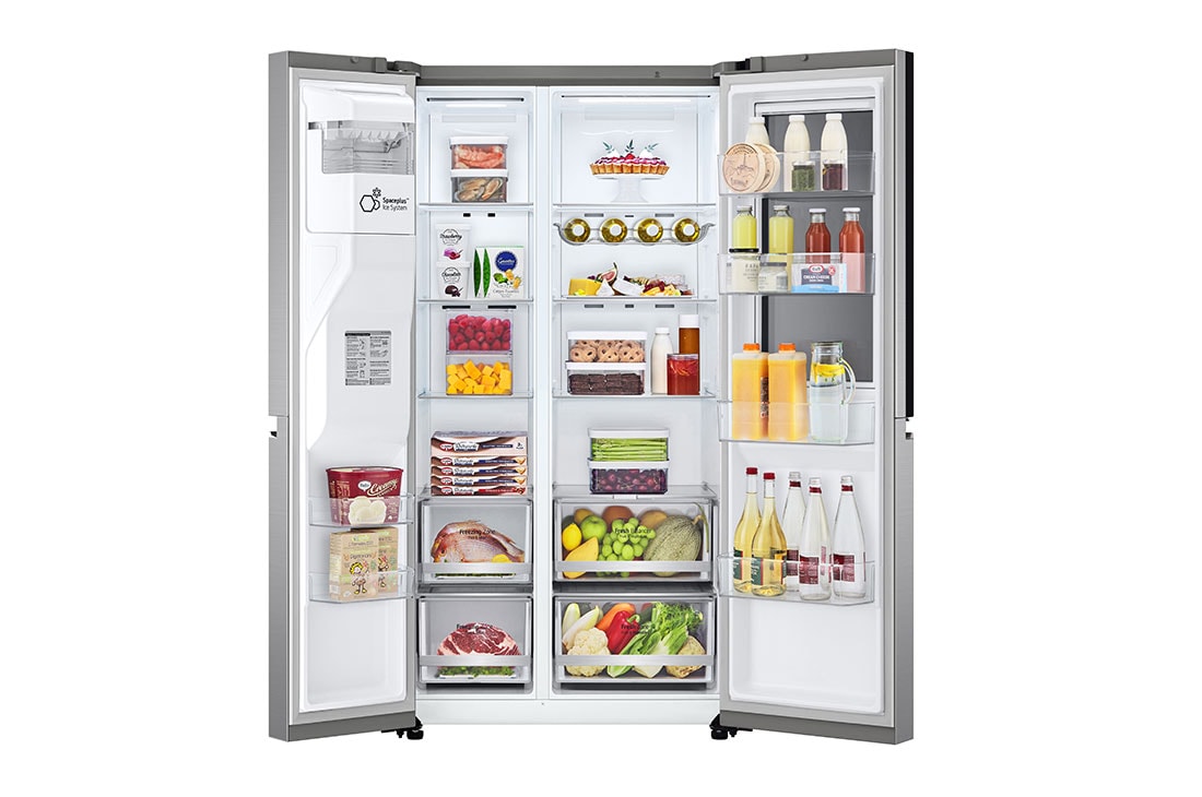 LG 635L | InstaView™ Door-in-Door™ |  DoorCooling+™ | Fresh Balancer | Total No Frost | Compresseur Linéaire Inverter, lumière d’instaview à portée de main, GSXV80PZLE, thumbnail 4