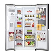 LG 635L | InstaView™ Door-in-Door™ |  DoorCooling+™ | Fresh Balancer | Total No Frost | Compresseur Linéaire Inverter, lumière d’instaview à portée de main, GSXV80PZLE, thumbnail 4