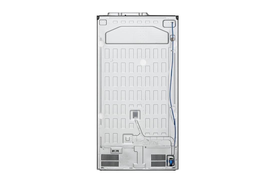 LG 635L capacité | DoorCooling+™ | Moist Balance Crisper | Fresh Balancer™ | Distributeur d'eau et de glaçons avec UVnano™ | Total No Frost | Compresseur Linéare Inverter, Vue arrière, GSLV91MCAD, thumbnail 15