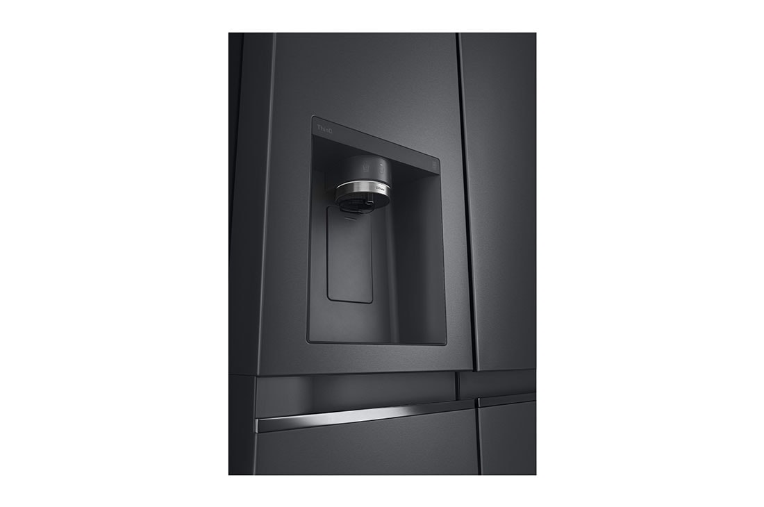 LG 635L capacité | DoorCooling+™ | Moist Balance Crisper | Fresh Balancer™ | Distributeur d'eau et de glaçons avec UVnano™ | Total No Frost | Compresseur Linéare Inverter, vue du tiroir, GSLV91MCAD, thumbnail 6