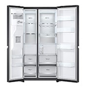LG 635L capacité | DoorCooling+™ | Moist Balance Crisper | Fresh Balancer™ | Distributeur d'eau et de glaçons avec UVnano™ | Total No Frost | Compresseur Linéare Inverter, vue du distributeur, GSLV91MCAD, thumbnail 4