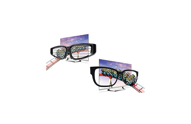 Lunettes CINEMA 3D LG, Party Pack composé de 4 paires de lunettes  originales et colorées