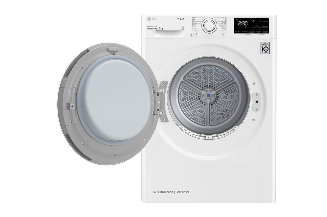 LG Super rapide ou super efficace| Dual Inverter Heat Pump™ | A++ | 8 kg | Condenseur à nettoyage automatique | ThinQ™, RH80V3AV0N, thumbnail 2