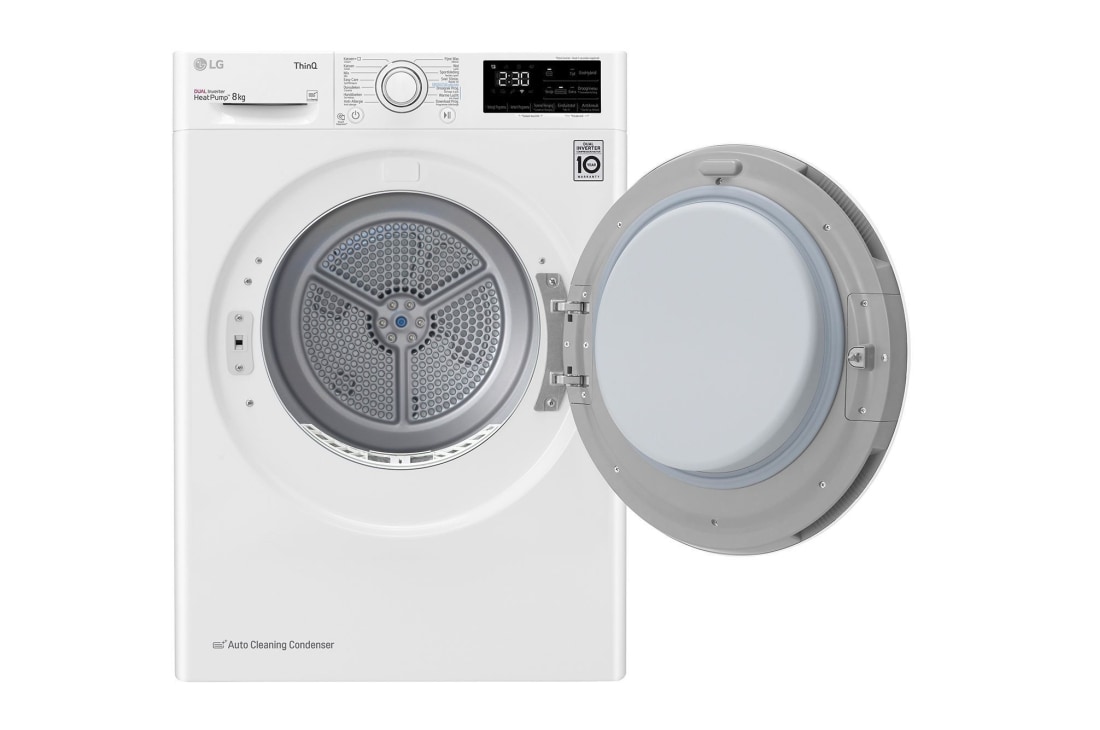 LG Super rapide ou super efficace| Dual Inverter Heat Pump™ | A++ | 8 kg | Condenseur à nettoyage automatique | ThinQ™, RH80V3AV0N, thumbnail 3