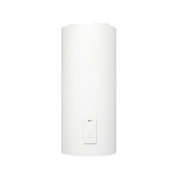 Nouvelle pompe à chaleur air-eau THERMA&nbsp;V&nbsp;LG de couleur noire conçue avec une grille ondulée grise2