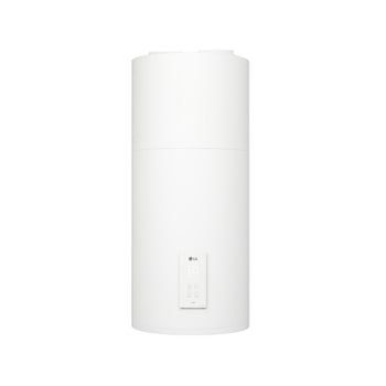 Nouvelle pompe à chaleur air-eau THERMA&nbsp;V&nbsp;LG de couleur noire conçue avec une grille ondulée grise1