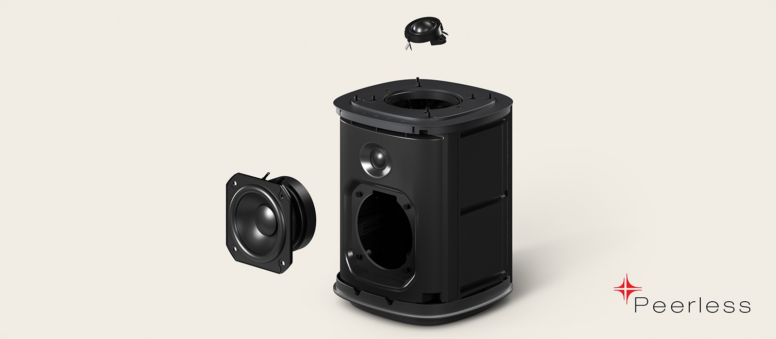 Enceinte LG Sound Suite M5 avec enceintes avant et orientées vers le haut Peerless pour une expérience audio 3D immersive