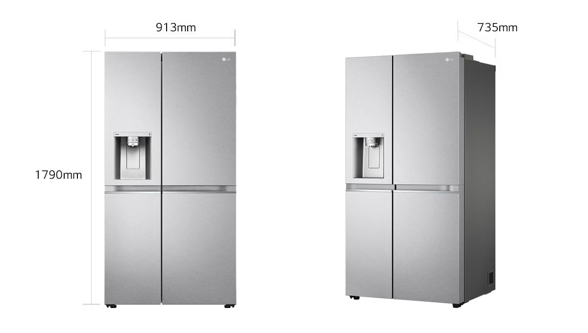 635L capacité DoorCooling+™ Moist Balance Crisper Fresh Balancer™ Distributeur d'eau et