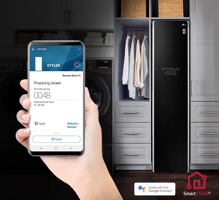 Téléchargez vos programmes favoris et commandez le LG Styler à distance