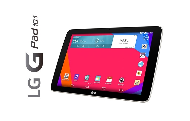LG G Pad 10.1 | Ecran 10,1'' (25,6cm) 1280x720 | Batterie 8000 mAh | Mémoire 16 GO | RAM 1 GO | Processeur QuadCore 1,2 Ghz | APN 5MP | Android Kitkat | Knock Code, G Pad 10.1 (V700), thumbnail 2