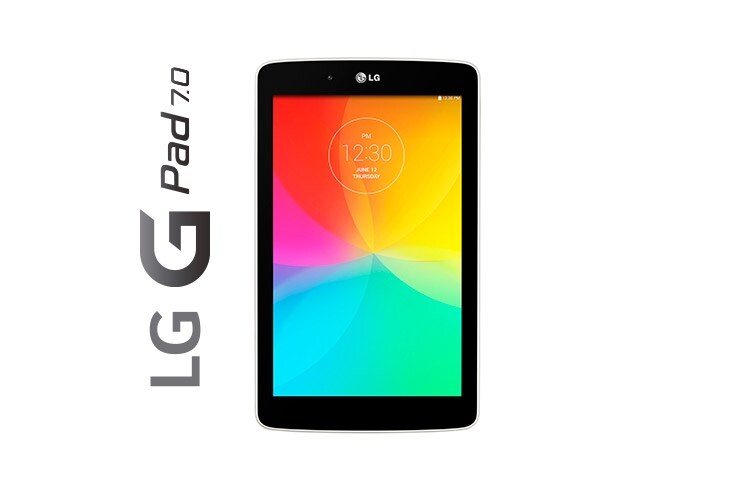 LG G Pad 7.0 | Ecran 7'' (17,7cm) 1280x720 | Batterie 4000 mAh | Mémoire 8 GO | RAM 1GO | Processeur QuadCore 1,2 Ghz | APN 3MP | Android Kitkat | Knock Code, G Pad 7.0 (V400)