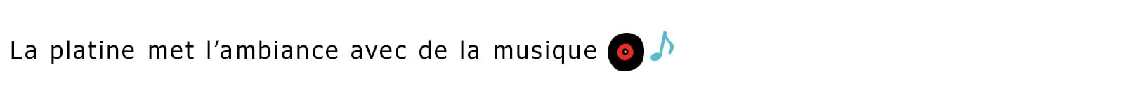 Title reads, Turntable sets the mood with music 