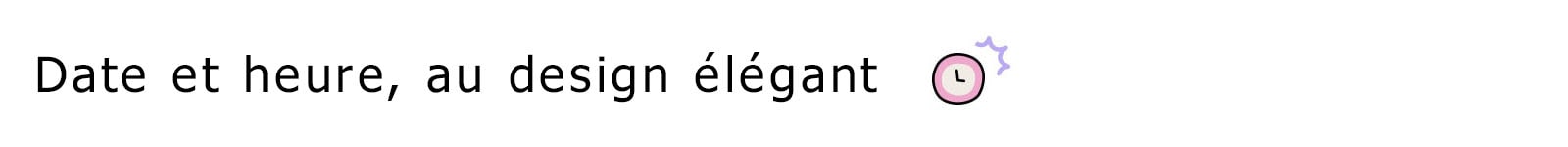 Title reads, Date & Time, designed with style