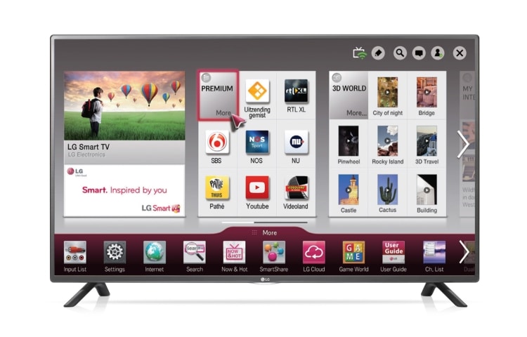 LG 32'' | LG Smart TV Netcast associée à l'élégance du design Cinéma Screen., 32LF580V, thumbnail 3