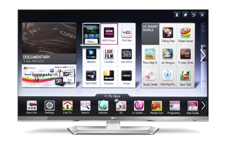 LG 32'' (107 cm) | Edge LED | Cinema 3D | Smart TV 2.0 | Full HD | MCI 400 | Smart Share | DNLA Certifiée | Wi-Fi | Wi-Di, 32LM669S, thumbnail 2