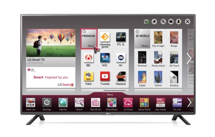 LG 42'' | Le LG Smart TV Netcast offre des fonctionnalités pratiques associée à une qualité d’image très élevée., 42LF580V, thumbnail 3
