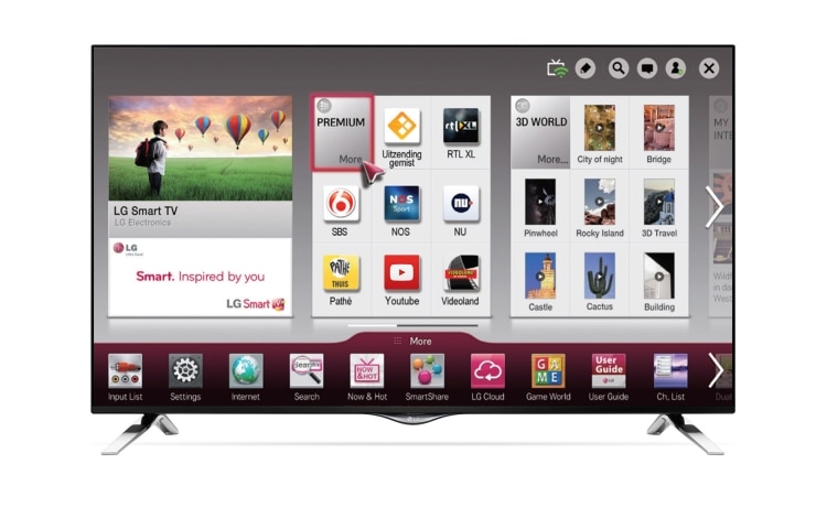 LG 55'' | LG Smart TV Netcast associée à l'élégance du Metallic Design, 55UF695V, thumbnail 4