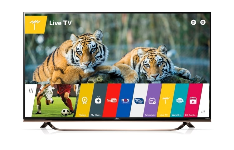 LG 55'' Pouces | TV Ultra HD 4K | UHD 4K | 3D | Smart TV WebOS 2.0 | Wifi intégré | Magic remote incluse | Rétroéclairage local | HDMI 4K/60p | UHD up-scalling | HDMI, 55UF860V