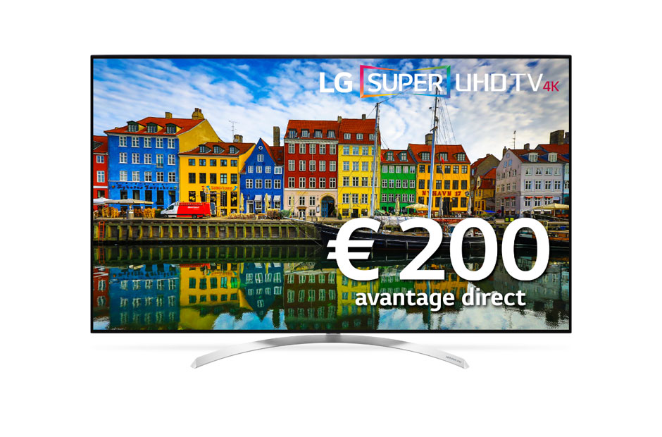 LG 55'' (139 cm) | 4K SUPER UHD TV | Nano Cell Display | Bilion Rich Colours | Active HDR avec Dolby Vision | webOS 3.5 Smart TV, 55SJ850V
