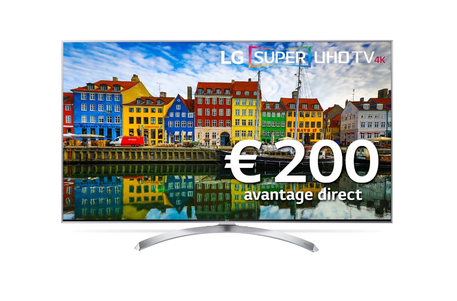 LG 55'' (139 cm)  | 4K SUPER UHD TV | Nano Cell Display | Bilion Rich Colours | Active HDR avec Dolby Vision | webOS 3.5 Smart TV, 55SJ810V