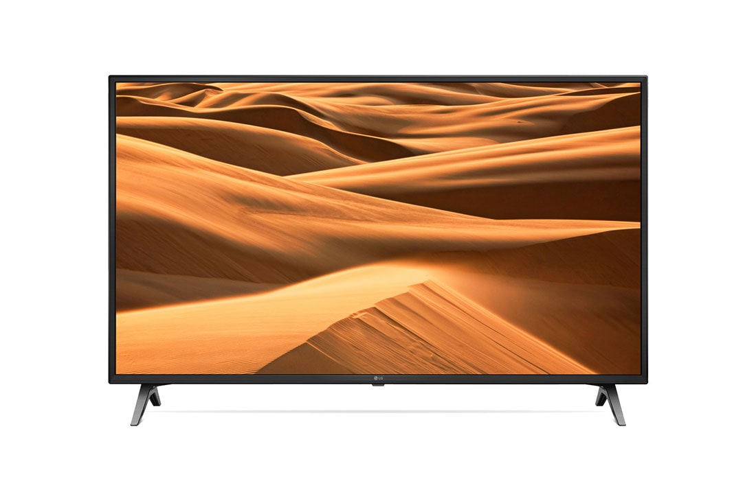 LG 49'' (123 cm) UHD TV | Processeur Quad Core | 4K IPS Display | Active HDR 4K | Grand angle de vision | Ultra Surround | webOS ThinQ AI, 49UM7100PLB