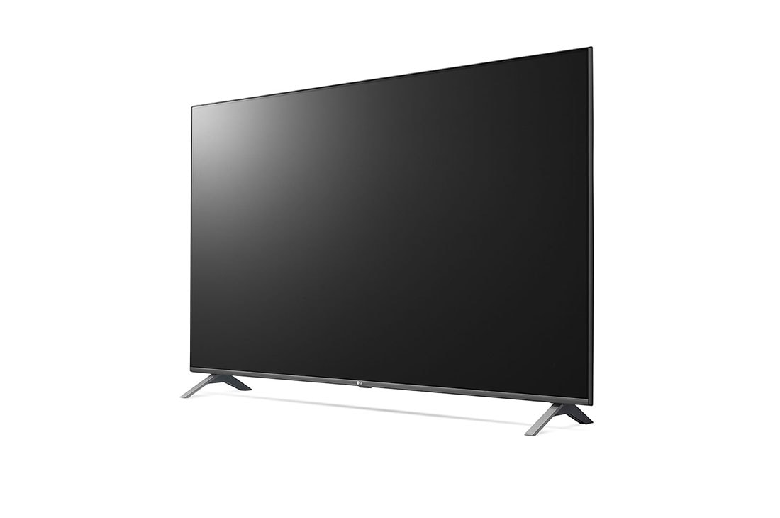 LG UN80 65 inch 4K Smart UHD TV, vue de côté à 30 degrés, 65UN80006LA, thumbnail 3