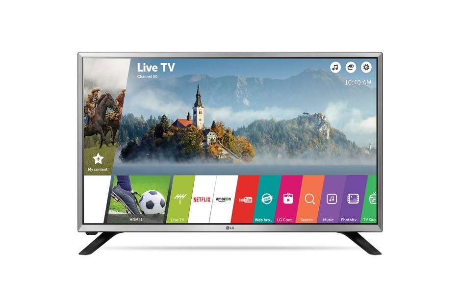 LG 32'' (80 cm) | LG HD Ready LED TV | webOS 3.5 Smart TV | Virtual Surround Plus | Clear Voice, 32LJ590U