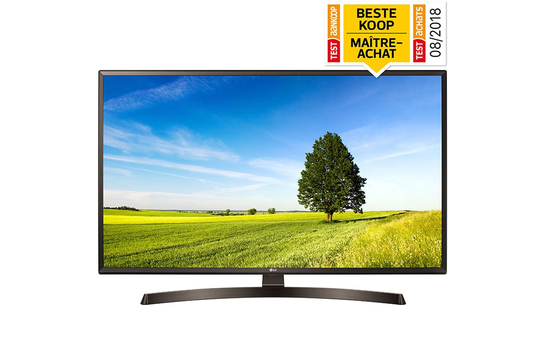 LG 55'' (139 cm) UHD TV | 4K Display | 4K Active HDR | Angle de vision large | webOS avec ThinQ AI, 55UK6400PLF
