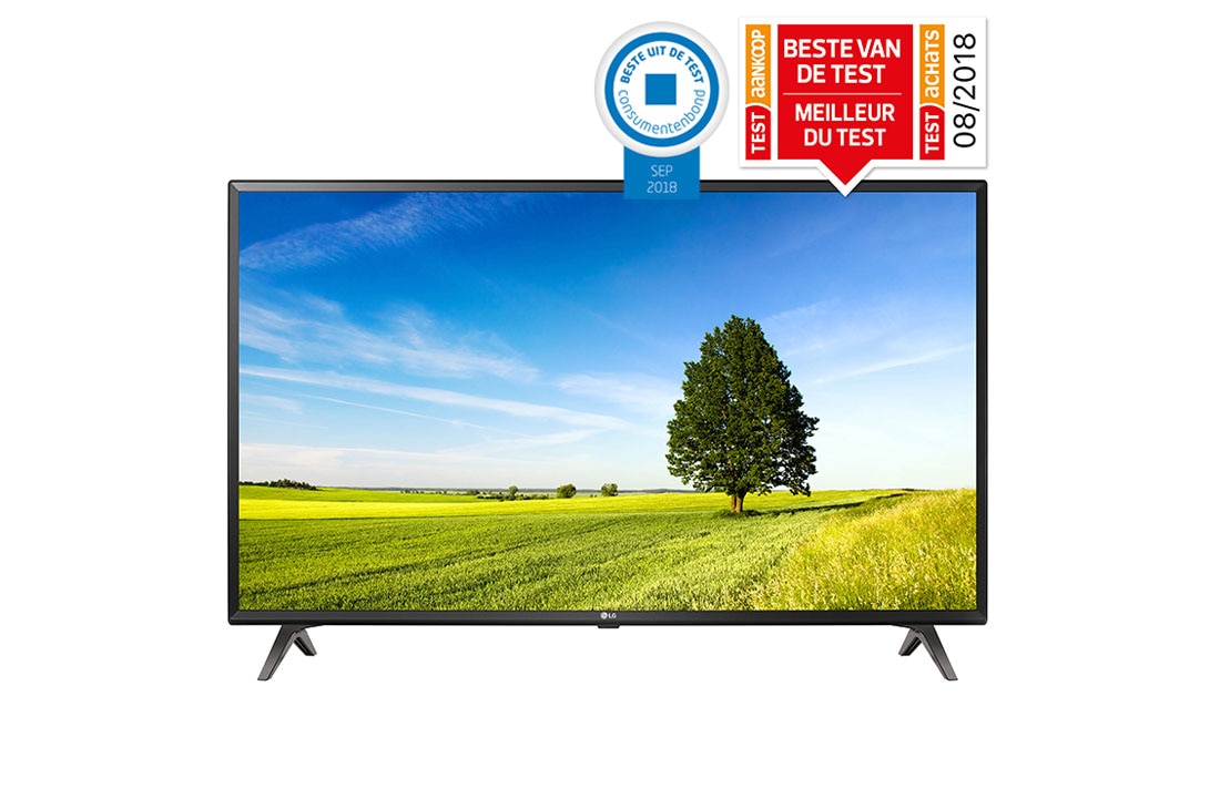 LG 43'' (109 cm) UHD TV | 4K Display | 4K Active HDR | Angle de vision large | webOS avec ThinQ AI, 43UK6300PLB