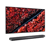 LG 65'' (165 cm) | Processeur Intelligent α9 Gen 2 | Contraste infini | Cinema HDR avec Dolby Vision | Dolby Atmos | Wallpaper design, LG SIGNATURE OLED TV W9 - 4K HDR Smart TV w/ AI ThinQ® - 65'' Class (64.5'' Diag), -15 degree side view, OLED65W9PUA, OLED65W9PLA, thumbnail 5
