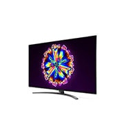 LG 4K NanoCell TV, vue de côté à 30 degrés, 49NANO866NA, thumbnail 3