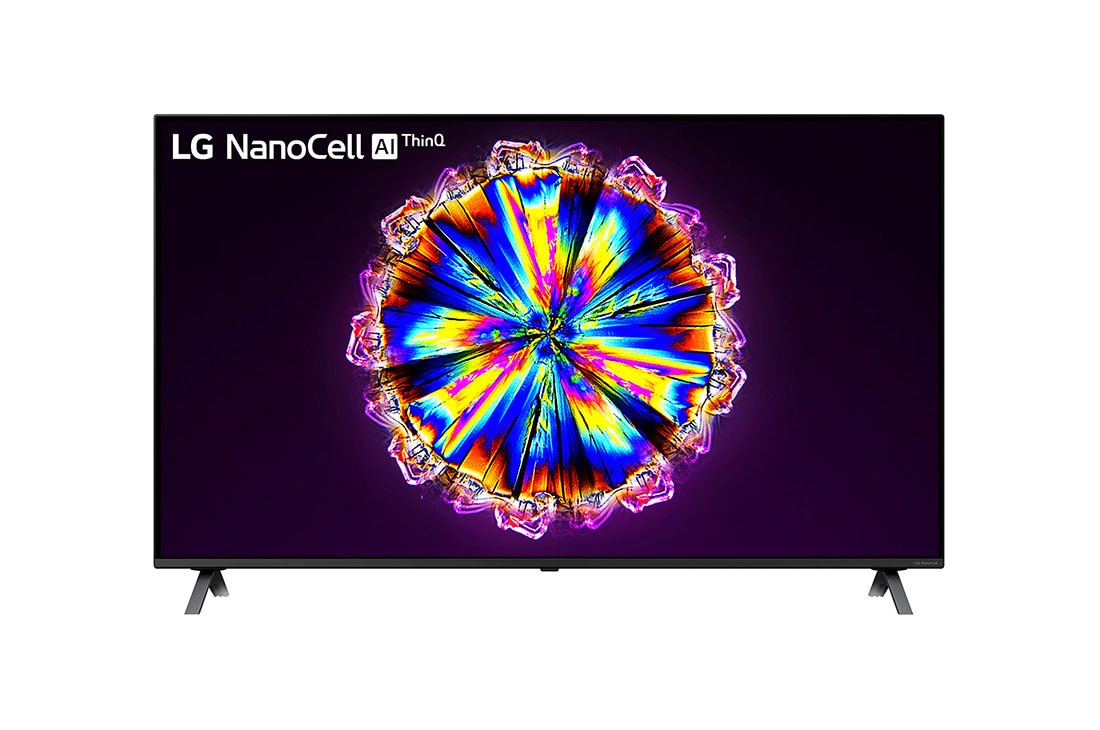 LG 4K NanoCell TV, vue avant avec image de remplissage, 55NANO806NA