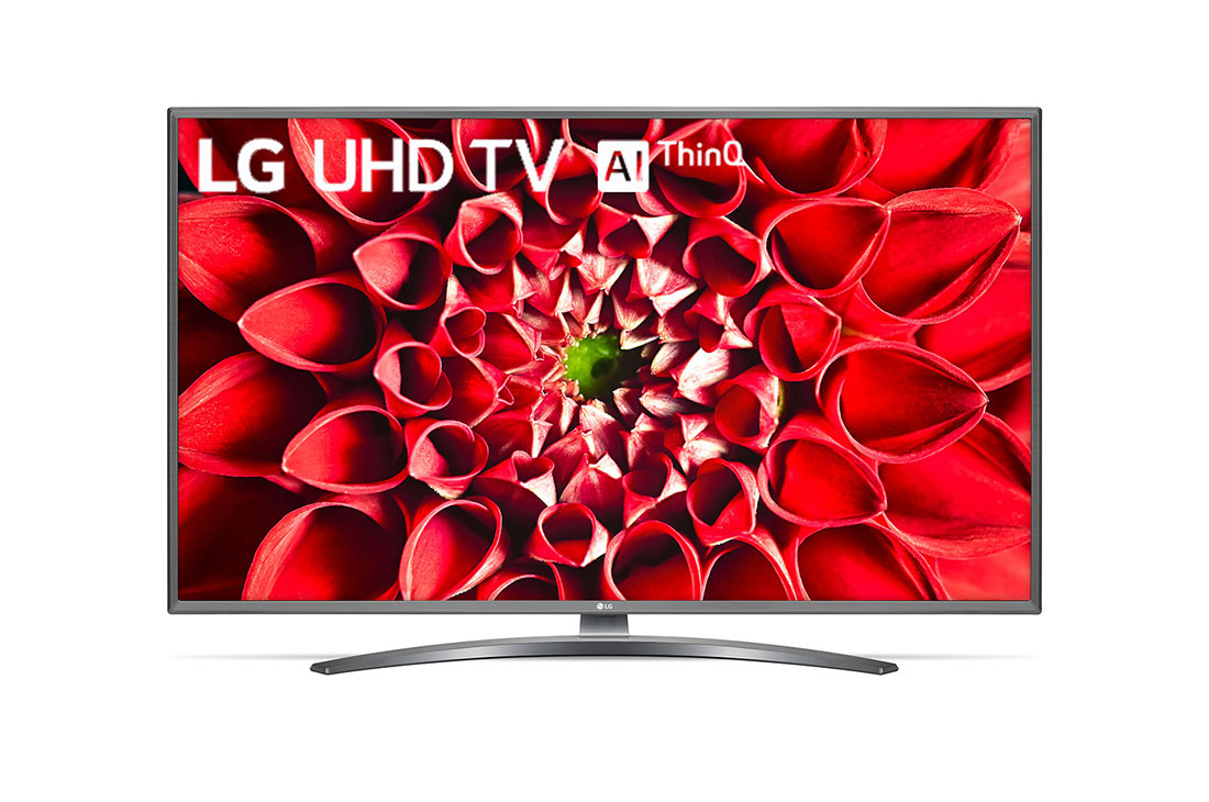 LG UN81 55 inch 4K Smart UHD TV, vue avant avec image de remplissage, 55UN81006LB