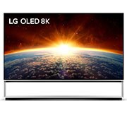 LG ZX 88 inch 8K SIGNATURE OLED TV, vue avant avec image de remplissage, OLED88ZX9LA, thumbnail 1