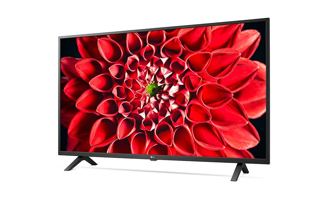 LG UN70 50 inch 4K Smart UHD TV, 30 degree side view with infill image, 50UN70006LA, thumbnail 2